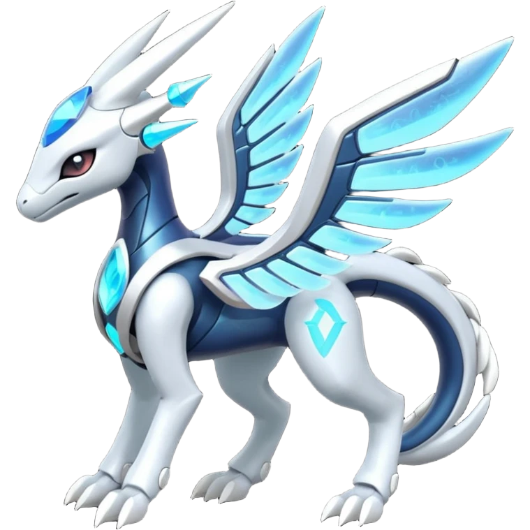 Futuristic Meloetta-Zekrom-Kyurem-Dialga-Suicune-Pteromon-hybrid emoji