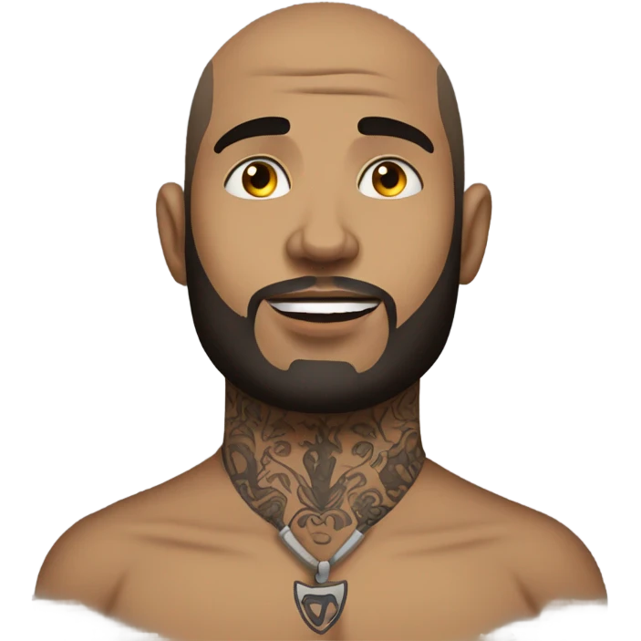 Andrew Tate with neck tattoos  emoji