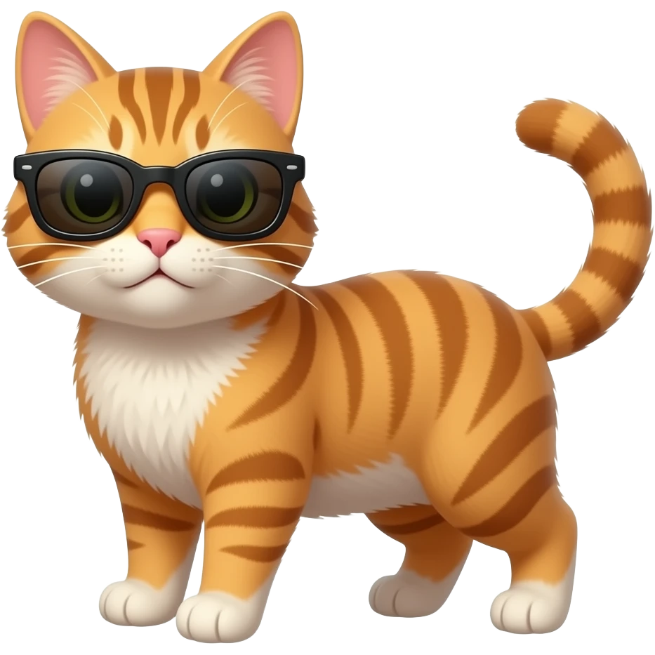 Cat wearing sunglasses emoji