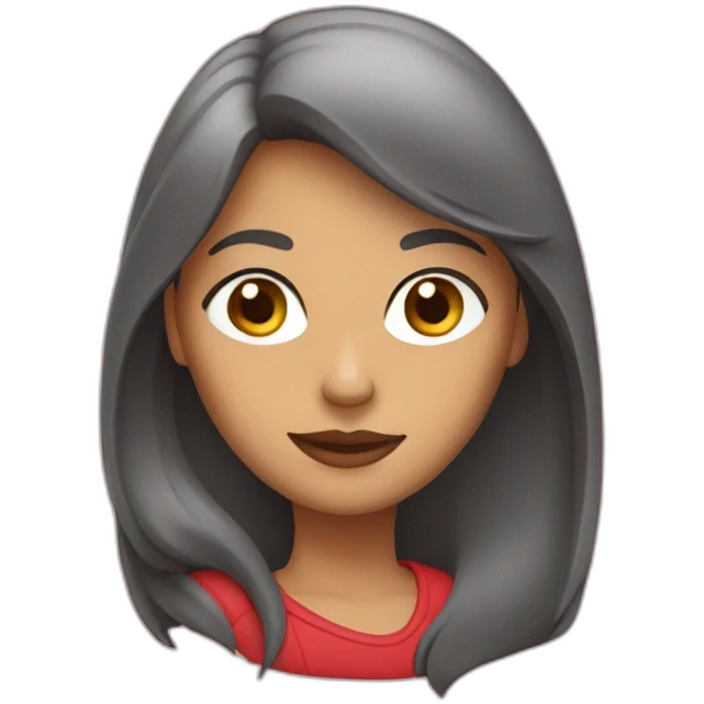 Mujer con pelo rojo  emoji