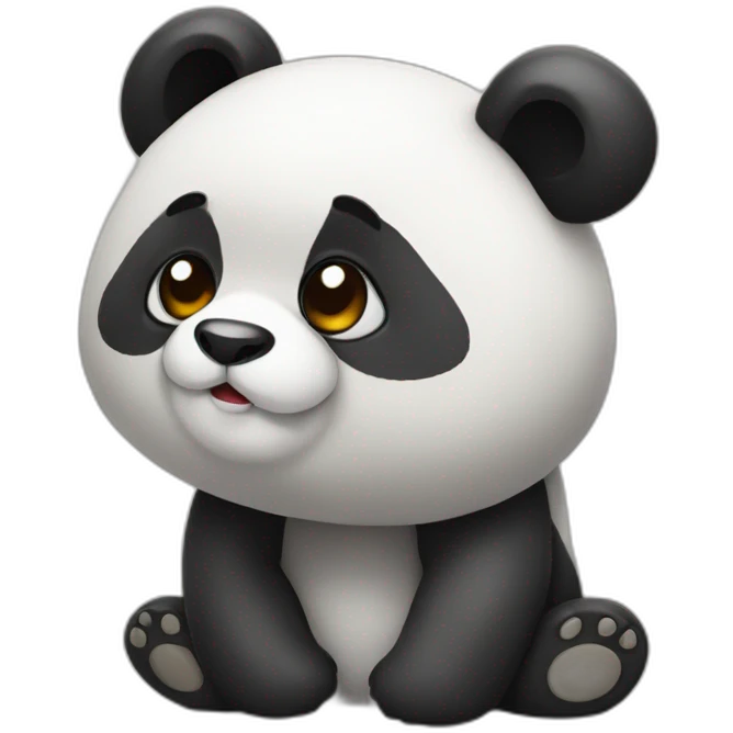 Panda qui rigole emoji