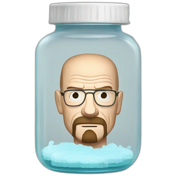 Walter White in Jar with white glue emoji
