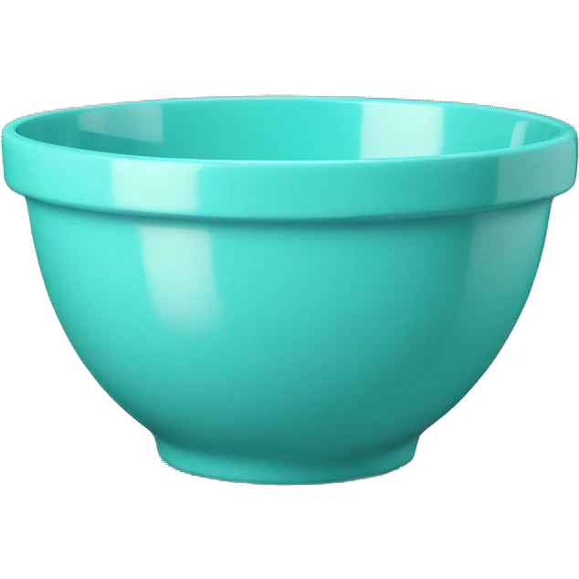 Realistic tiffany blue mixing bowl  emoji