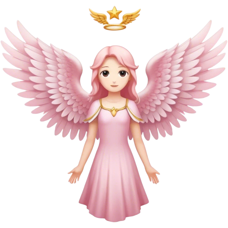 wings seraphim light pink  emoji