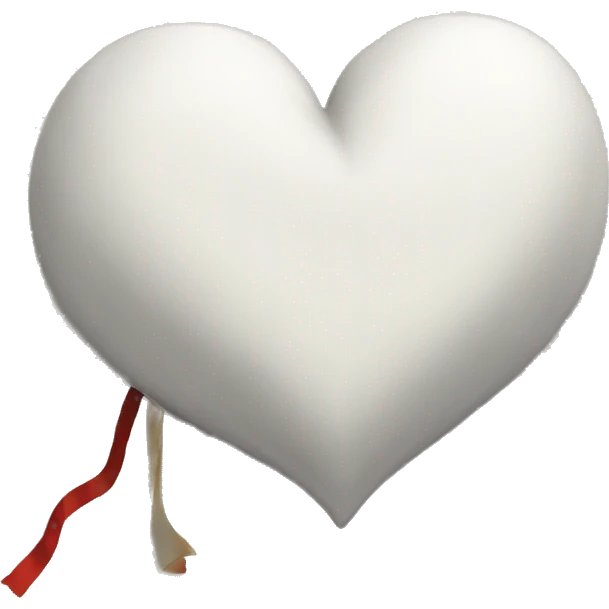 white heart with book emoji