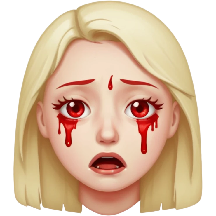 crying loud emoji blood on eyes tears are blood emoji