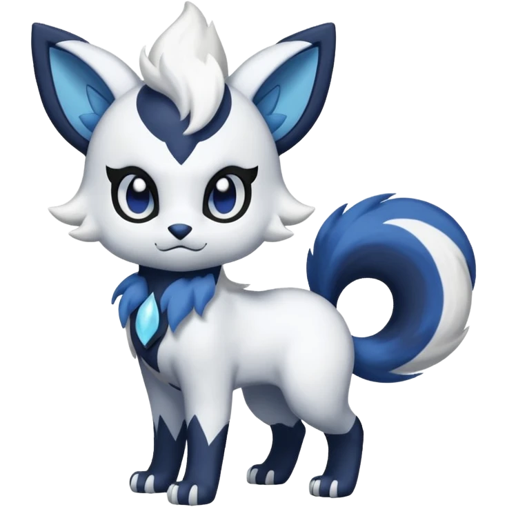 Meowstic-Absol-fusion (full body) emoji