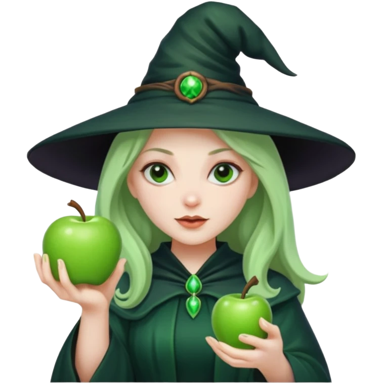 witch holding a spell apple style emoji emoji