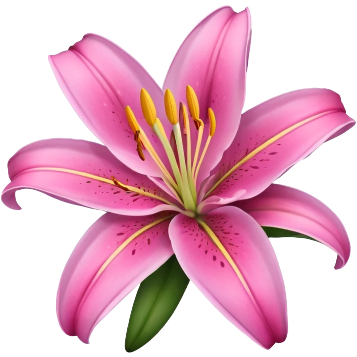 big pink lily emoji