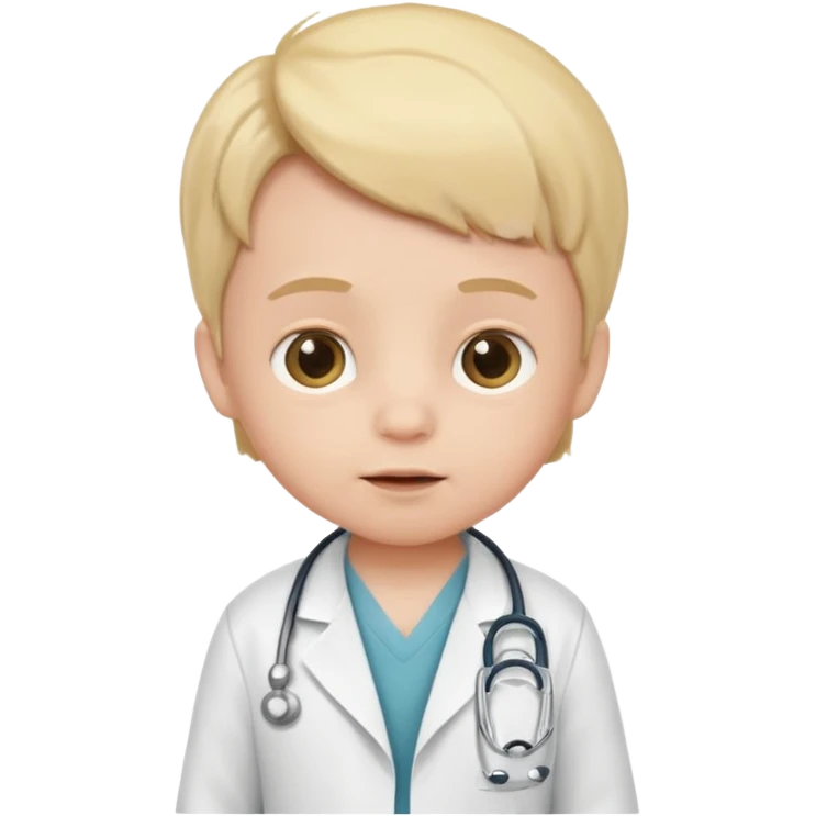 baby boy dressed as a doctor emoji