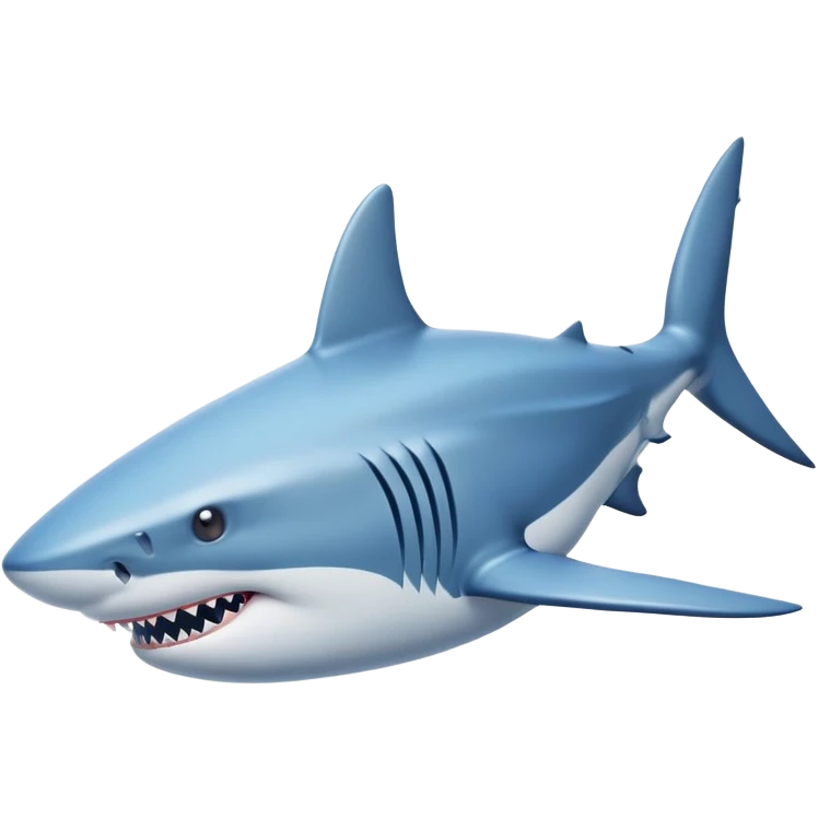 Shark with blue nike shoes emoji