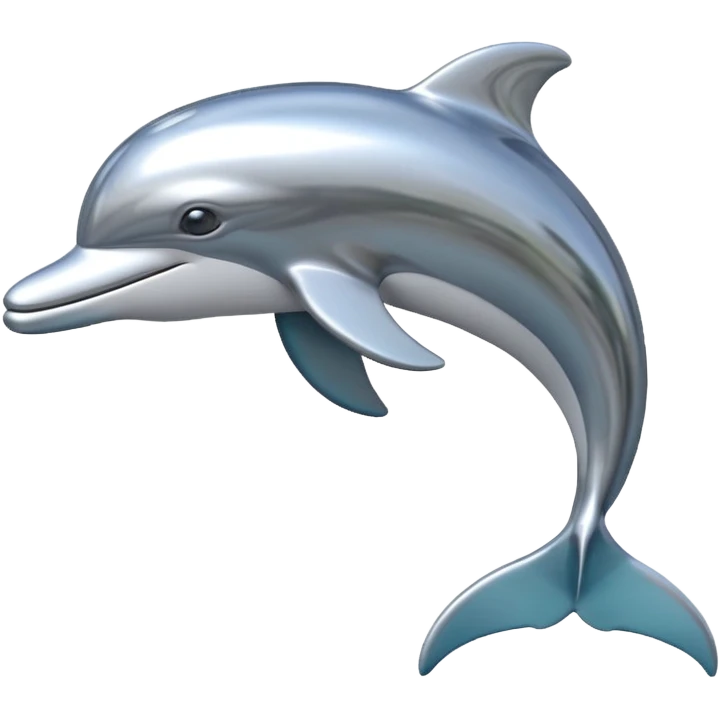 dolphin in y2k and frutiger aero style emoji