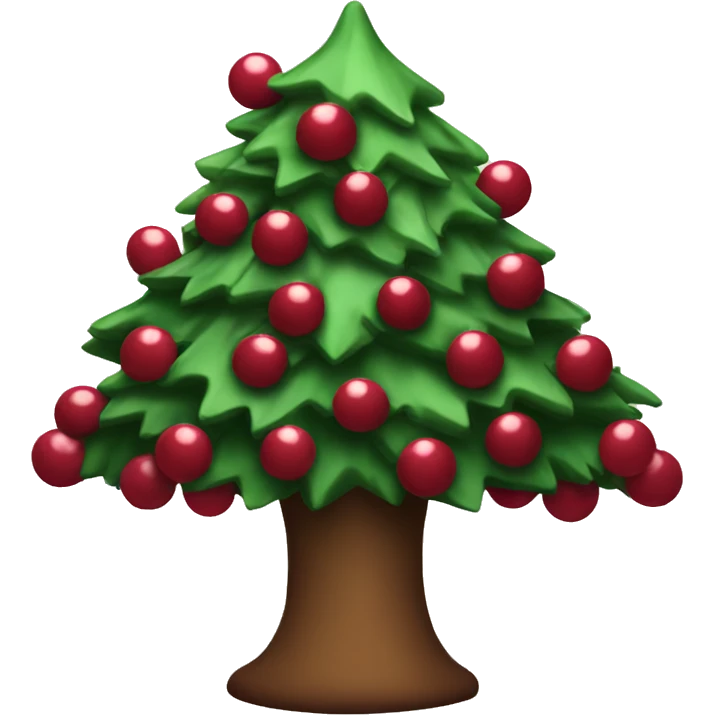 Red wine Christmas tree emoji