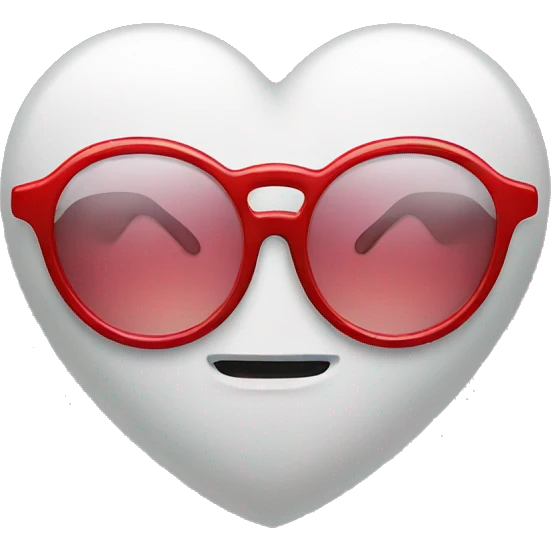 Heart with glasses emoji