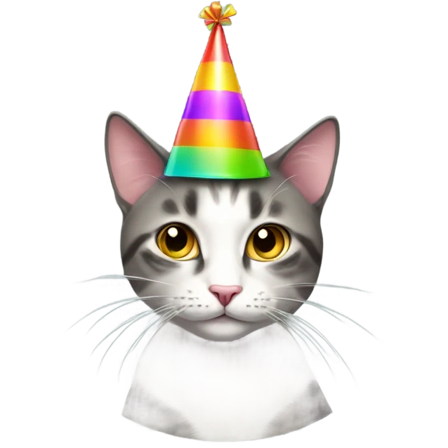 Cat with party hat emoji