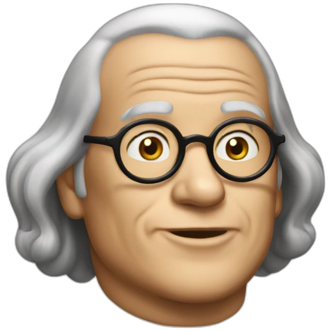 Benjamin-Franklin-talking emoji