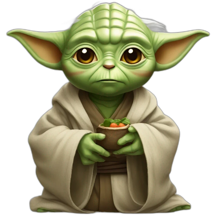 Yoda fusionner avec un chat emoji