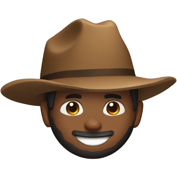 Brown man bull riding emoji
