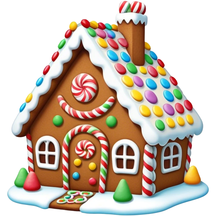 Gingerbread house emoji
