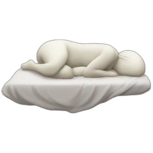 Caca triste qui dort emoji