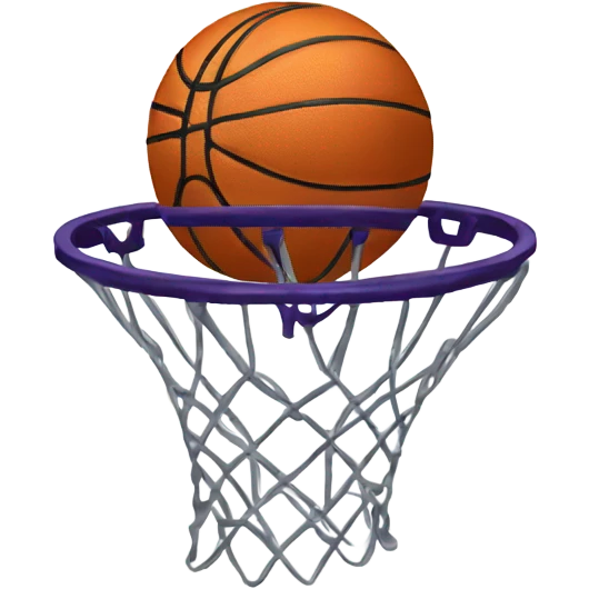 making a basketball into a hoop emoji
