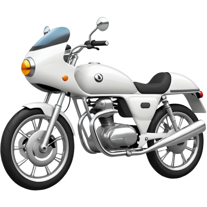 White naked bike emoji