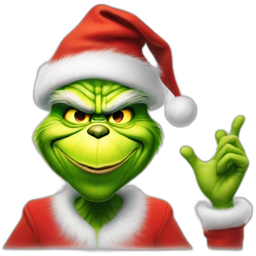 The grinch amd the Mask shaking hand emoji