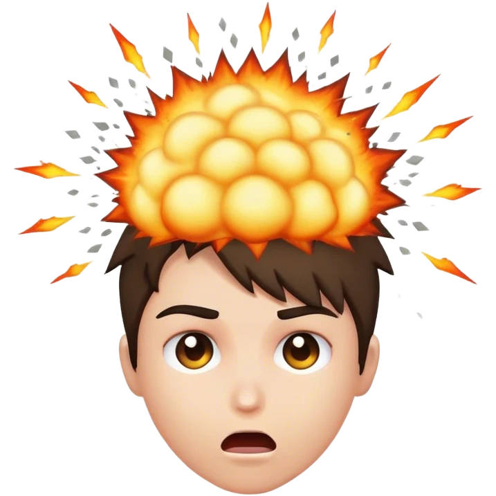 Explosion out of my head  emoji