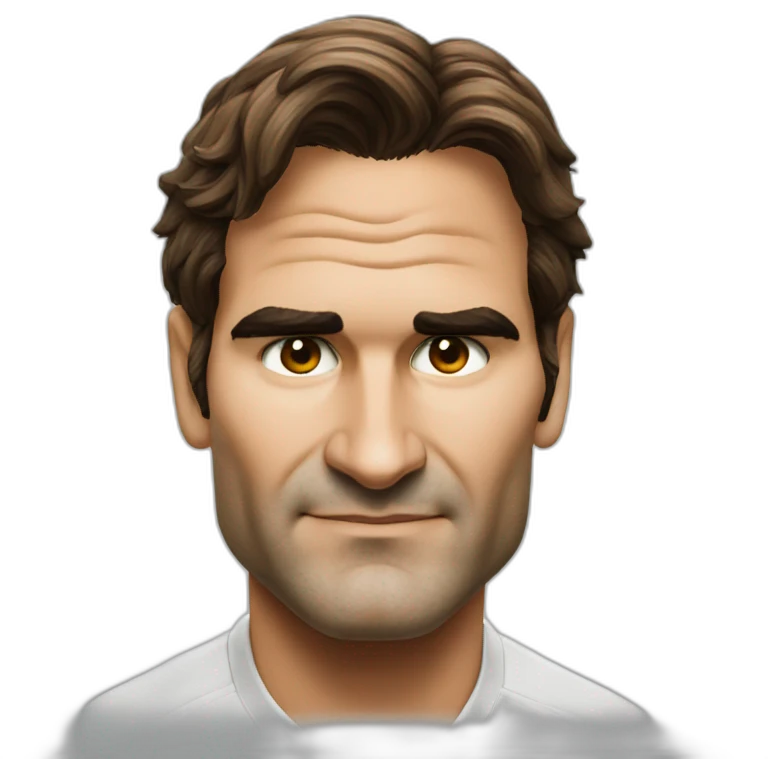 Roger federer face emoji