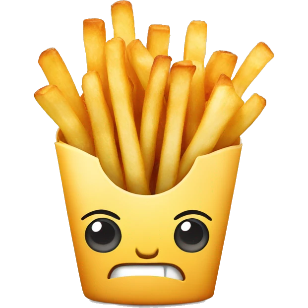 Fries with bow emoji