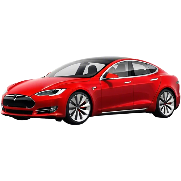 Tesla Model S - Tesla (Model Year: 2022) (Iconic colour: Red) emoji