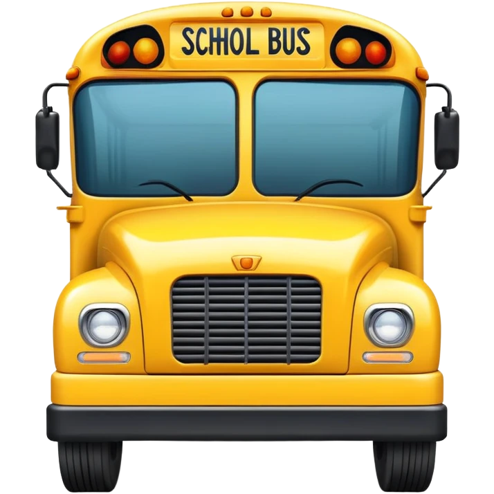 yellow school bus emoji