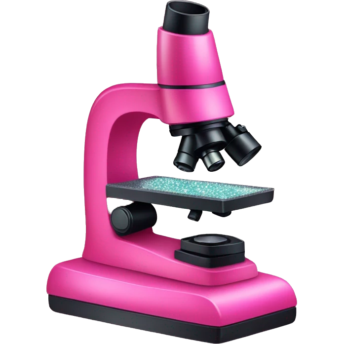 Pink ombre microscope with glitter  emoji