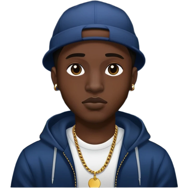 rapper man at night emoji
