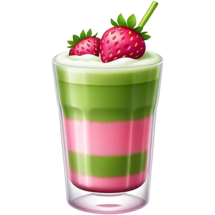 Strawberry matcha  emoji
