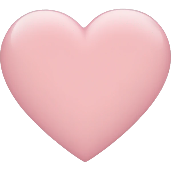 light pink heart emoji