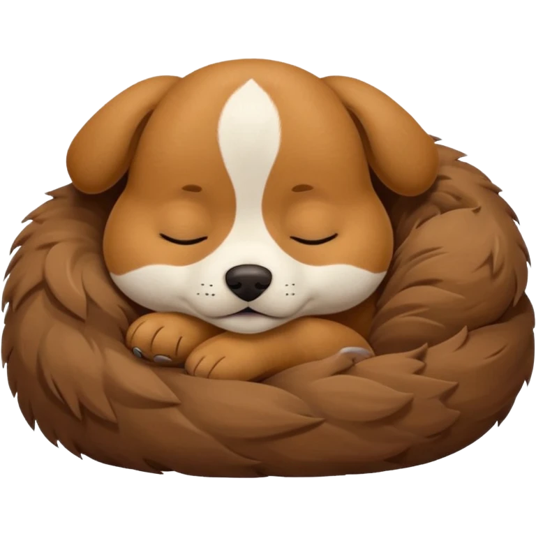 cute doggy sleeping emoji