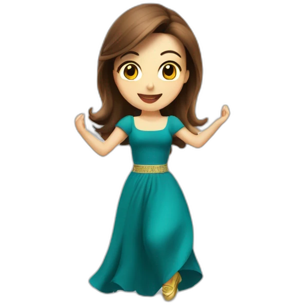 Nancy Ajram dancing emoji