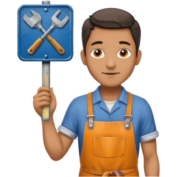 Street Sign Maker man emoji