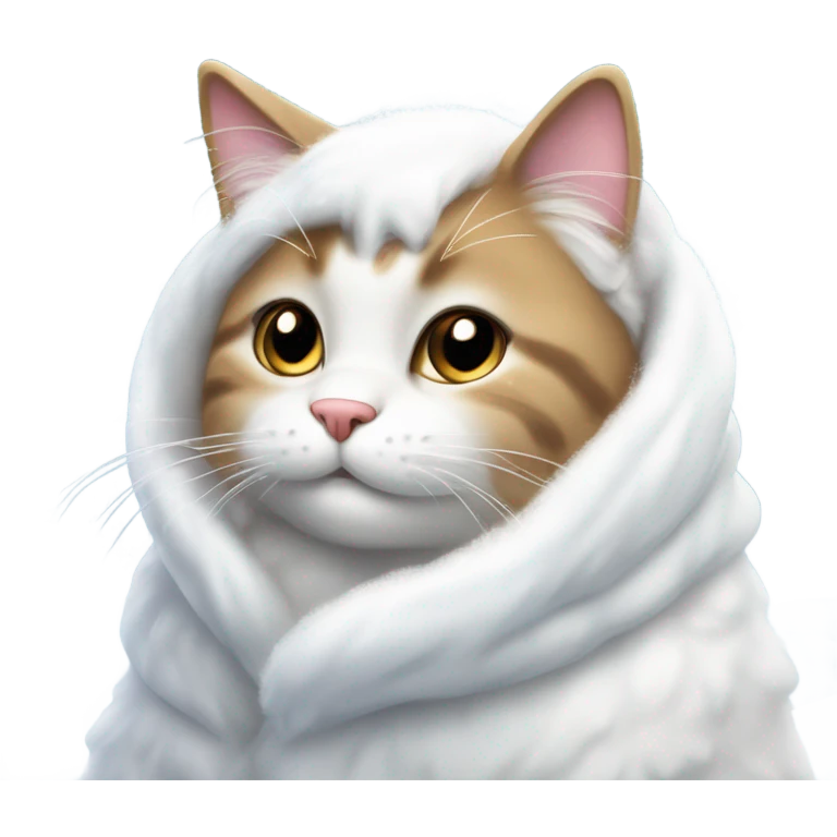 Cat in the snow emoji