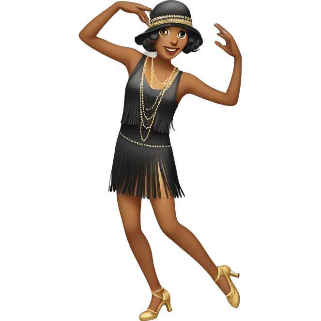 dancing flapper  emoji