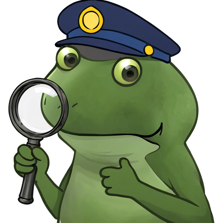 holding up a magnifying glass emoji