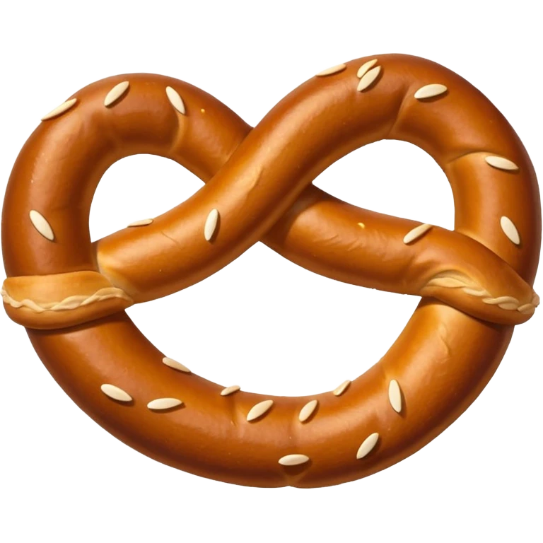 pretzel, white background emoji