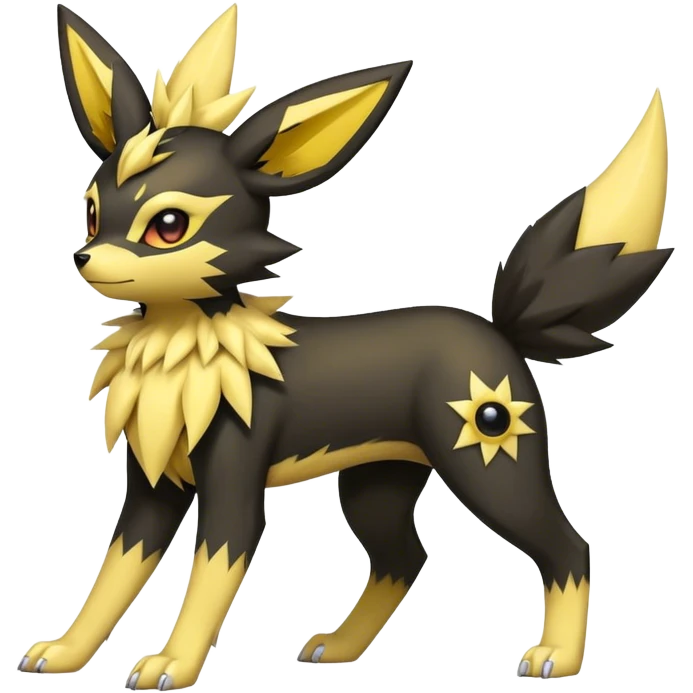 Umbreon-Jolteon-Fakemon-hybrid -fusion- full body emoji
