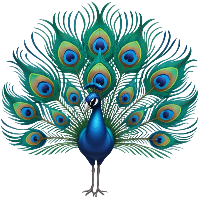 Make an peacock feather emoji emoji