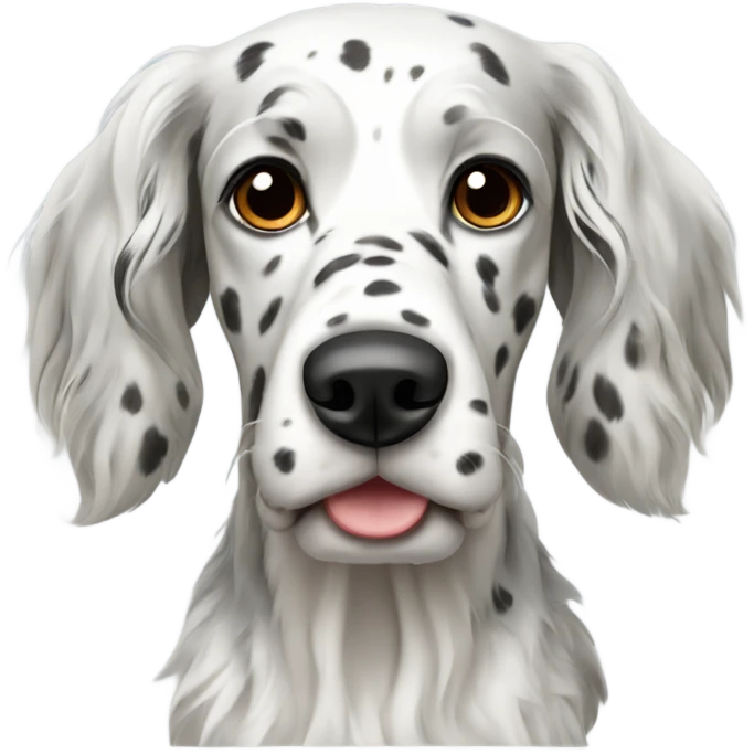 English setter dog emoji