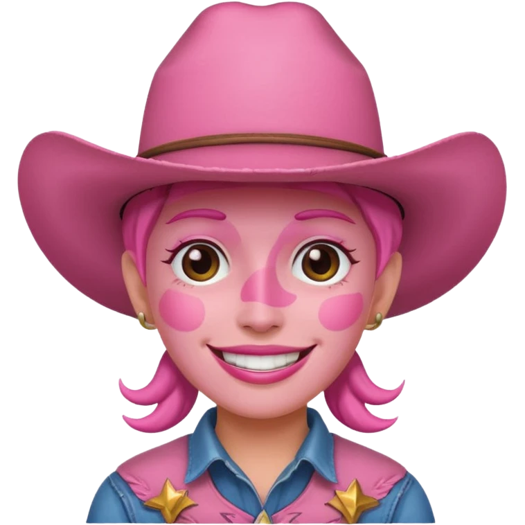 pink cowboy emoji