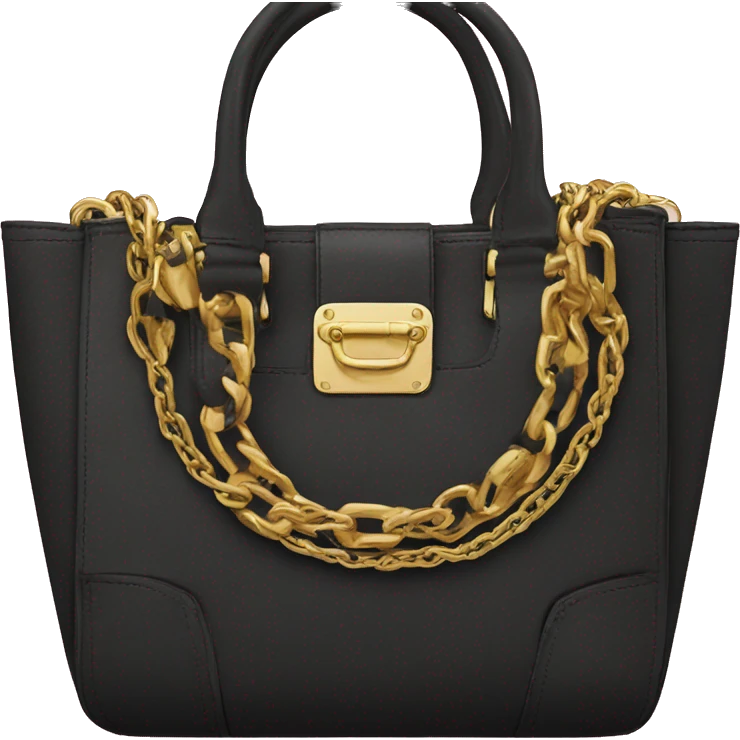 Juicy Couture black purse with chain emoji