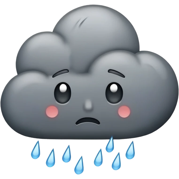 Sad storm emoji  emoji