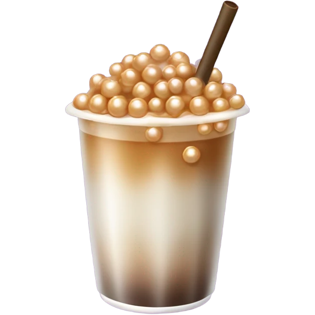 Coffee boba tea emoji